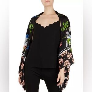 New Baker Tayllor Florence Silk Cape Scarf